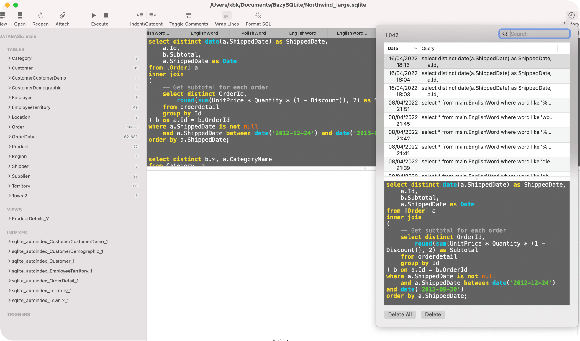 Native SQLite Manager 1.30.0 破解版 - 简洁易用的SQLite编辑器插图