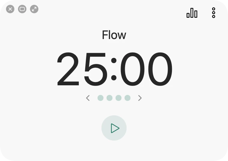 Flow Focus Timer 番茄工作法&专注计时器 v4.1.1插图 Mac软件下载