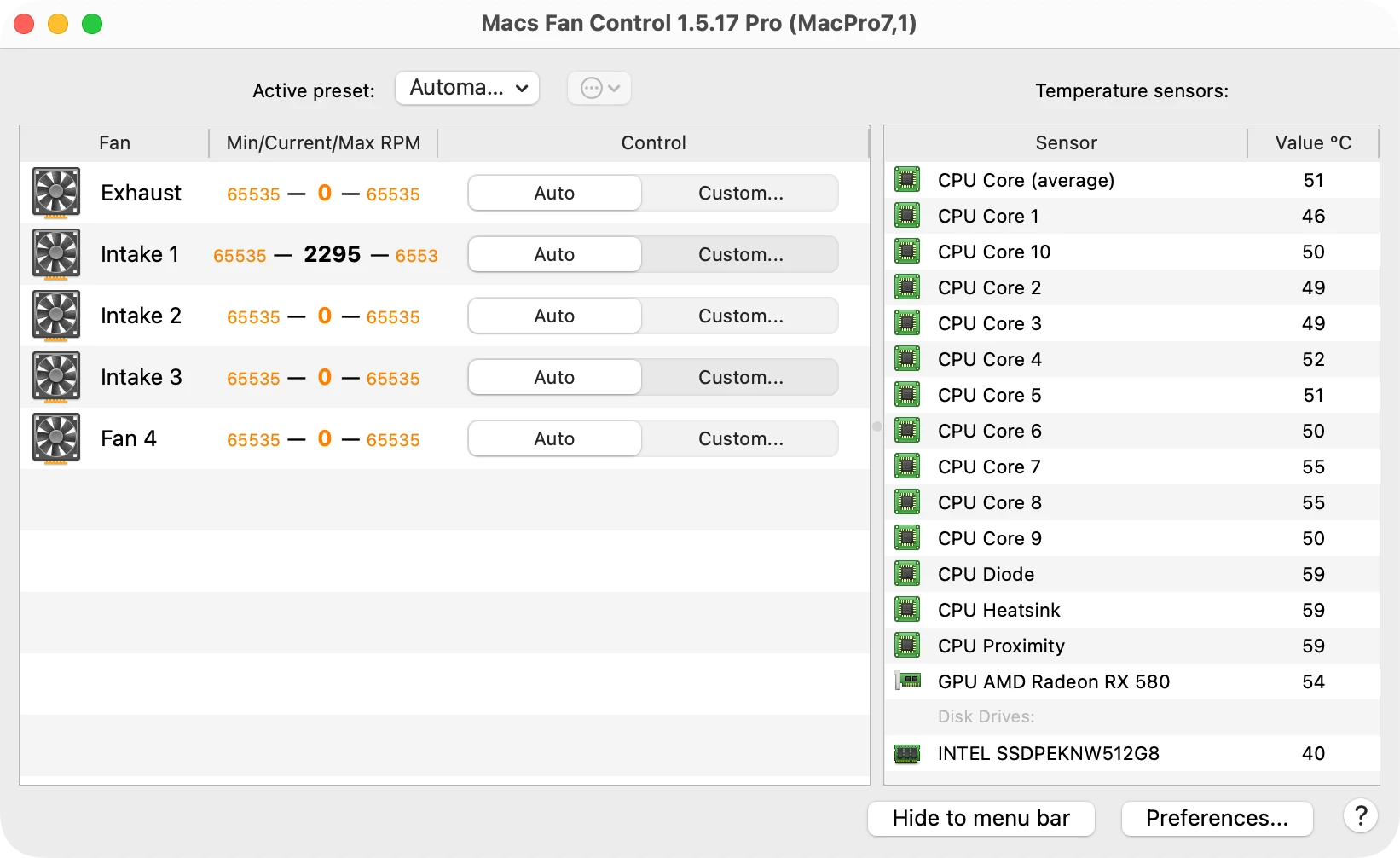 Macs Fan Control 1.5.17 破解版 - 风扇监控与控制工具插图 Mac软件下载