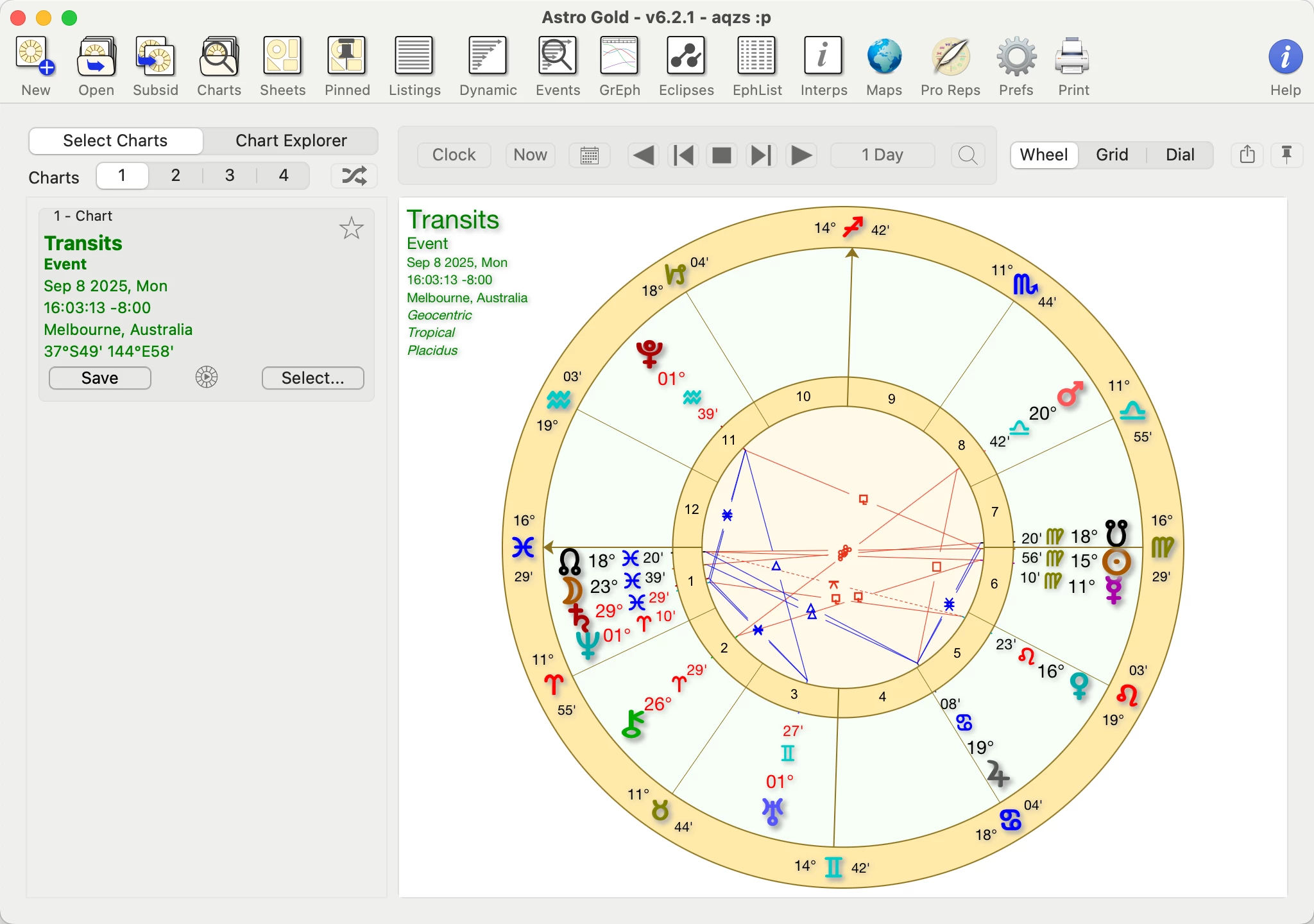 Astro Gold 专业级的占星应用程序 v6.2.1插图 Mac软件下载
