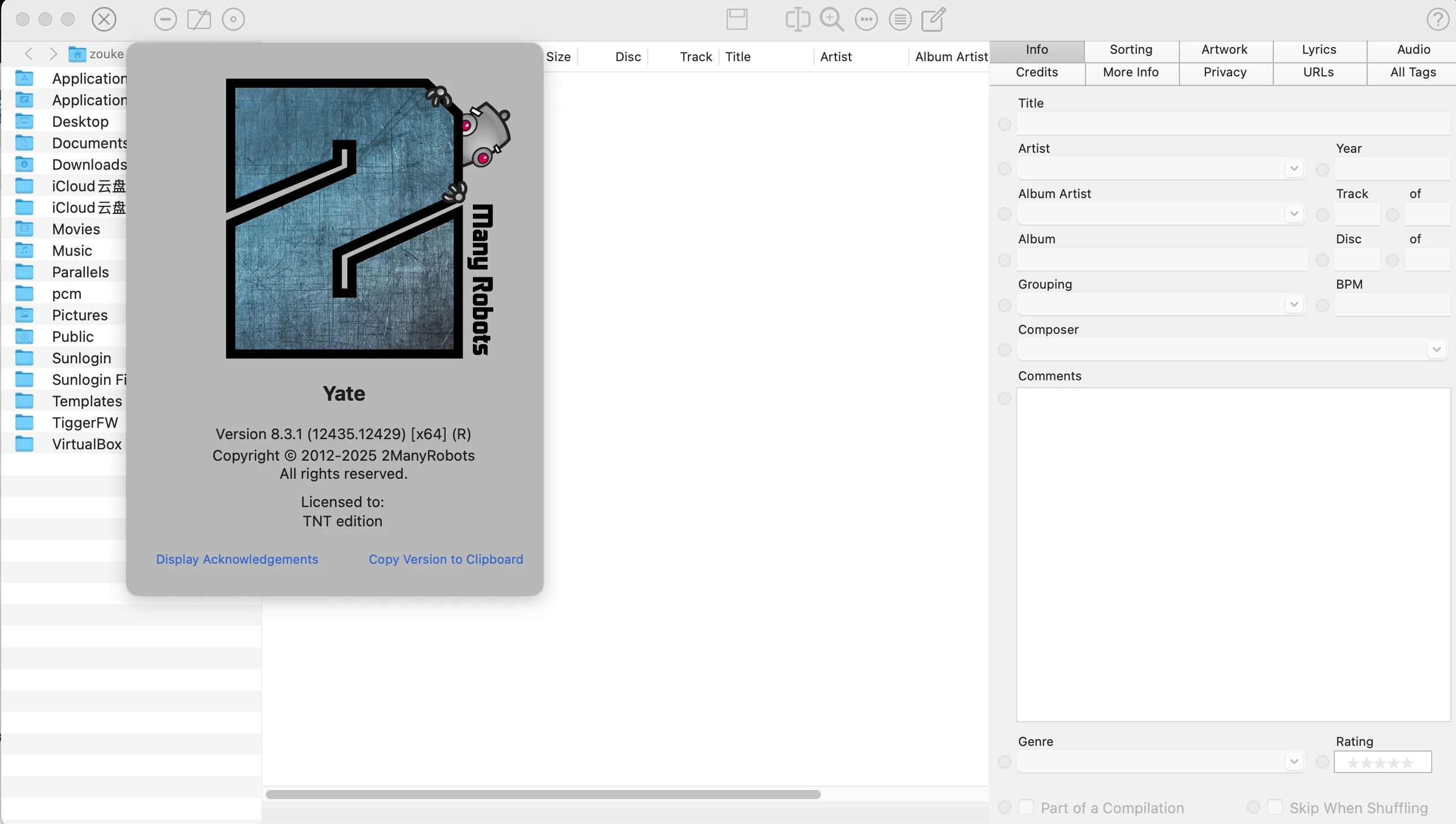 Yate 9.1.0 激活版(音乐元数据编辑终极工具)插图 Mac软件下载